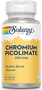 Solaray Chromium Picolinate, Tabletισκίο (Btl- Plastic) 200mcg 