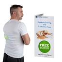 Anti Snoring Sleep Position Trainer Shirt, Snore Stopper, Large | Snoring solution shirt encourages side sleeping - breathable cotton snore aid tee for men and women who are Back Sleepers