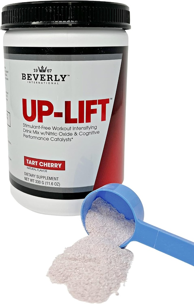 Beverly International Up-Lift Διεγερτικό Δωρεάν 330 γραμμάρια. Workout Energy Drink Mix w/Nitric Oxide & Γνωστικές επιδόσεις Καταλύτες. Βήτα Αλανίνη, L-Citrulline, L-Τυροσίνη.