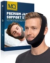 Anti Snoring Chin Strap for CPAP Users, Seamless Adjustable Elasticity Jaw Strap for Sleeping, Men & Women Traceless Breathable and Reusable Mouth-Closing Solution, Dark Gray