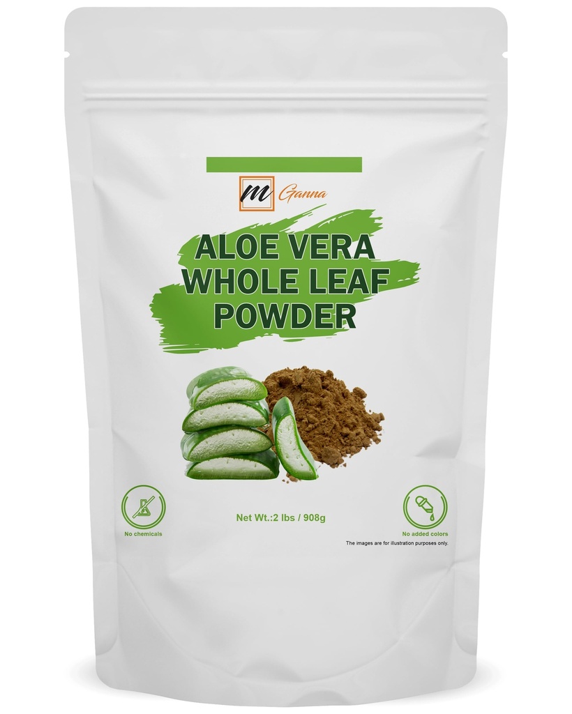 100% Natural Aloe Vera Leaf Powder Pure Aloe Barbadensis 2 LBS /908 Grams