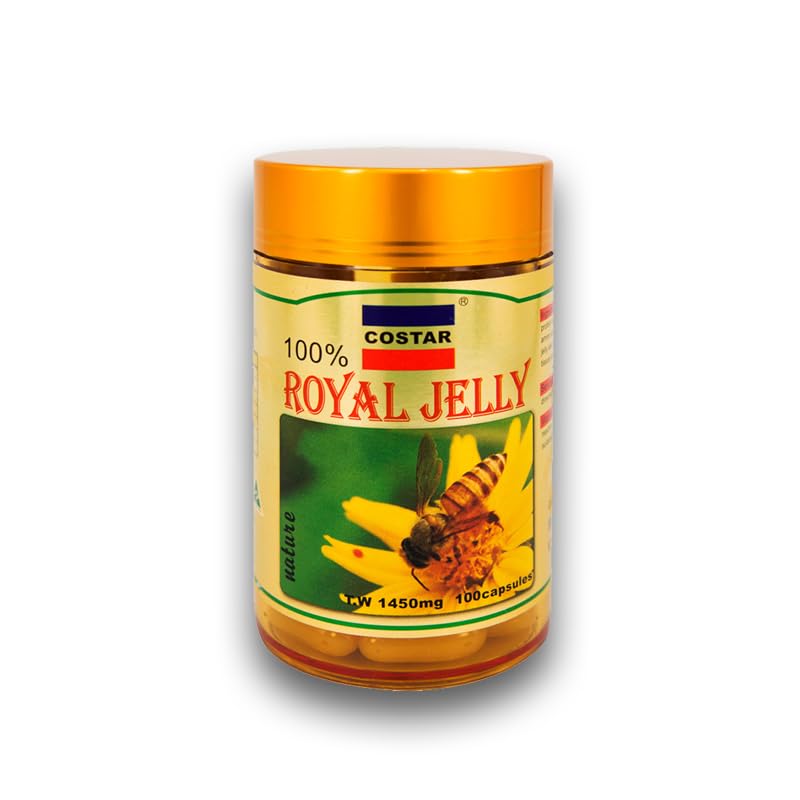 Costar Royal Jelly Supplement 1450mg – 100 Capsules – Rich in Nutrients for Vitality and Well-Being – Made in Australia