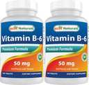 Best Naturals Βιταμίνη Β6 50 mg 250 δισκία (250 Count (Pack of 2))