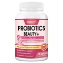 ZEBORA 3-in-1 Beauty Probiotics for Women 90 Count | Gut-Skin Connection, Supports Gut & Skin Health, Nurture Urinary & Vaginal Health, Hair & Nails Care, 60 Billion CFU