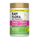 Raw Flora Probiotics for Women | with Prebiotic | 30 Capsules | 90 Billion CFU | Supports Vaginal and Digestive Health | Vegan & Gluten Free Supplement