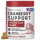 Dog UTI Treatment Cranberry Supplement for Dogs, 120 Soft Chews | Natural Urinary Tract Infection Support and Healthy Bladder Control – Made with Echinacea and Vitamin C