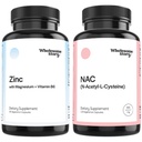 Zinc, Magnesium & Vitamin B6 + NAC Bundle Supplement | Zinc & Magnesium + N Acetyl Cysteine Bundle Supplement| Liver, Lung & Fertility Support | Hormone Balance & Immune Support | 30 & 120 Servings
