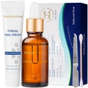 Natural Vine Nail Repair Care Kit: Nail Renewal Liquid 15mL and Nail Repair Cream 20g for Toenails and Fingernails, Extra Strength Nail Appearance Support with Botanical Extracts