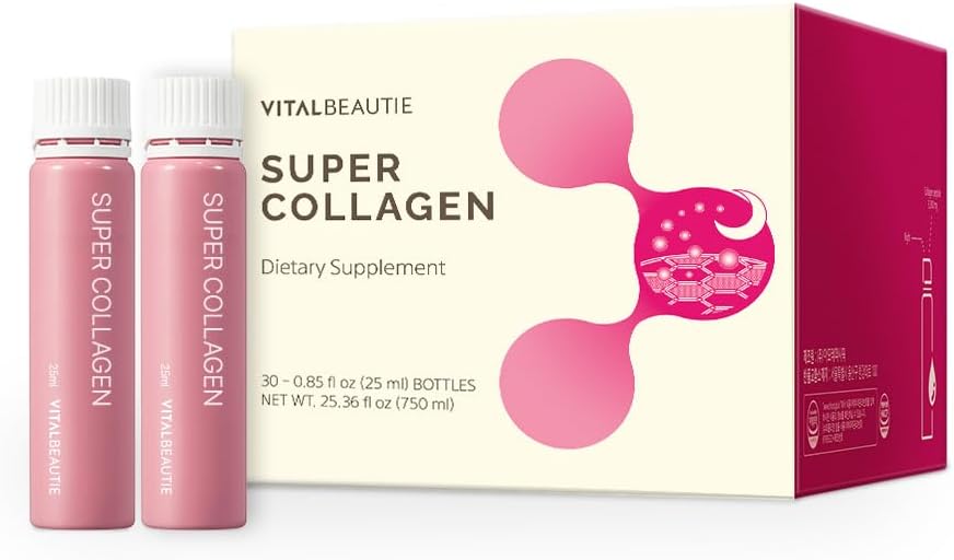VITALBEAUTIE Super Collagen Original (Liquid Marine Collagen) Που περιέχει GABA για το δέρμα, τα μαλλιά, τα νύχια + Stress Relief, Υγιεινός ύπνος από AMOREPACIFIC Korean Skincare - 30 Υπηρεσίες