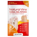 Natural Vine Fungal Nail Patches: Max Strength Formula for Toenail and Fingernails - 8-Hour Nighttime Renewal with 1% Tolnaftate - Toenail Fungus Treatment Extra Strength 32 Patches