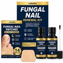 Toenail Fungus Treatment Extra Strength: 25% Undecylenic Acid & Tea Tree Oil - Helps Improve the Appearance of Yellow, Thick & Brittle Toenails and Fingernails - 2 Bottles with 14 Patches