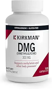 Kirkman - DMG (Dimethylglycine) 300 mg - 120 Capsules - High Potency - Supports Methylation - Hypoallergenic