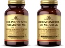 Solgar Choline/Inositol 500 mg/500 mg,100 Vegetable Capsules-Energy Metabolism,Liver Health,Essential for Brain&Nerve Function-Non-GMO,Vegan,Gluten Free,Dairy Free,Kosher-50 Servings,(Pack of 2)