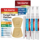 Toenail Fungus Treatment Extra Strength - DR.RAPID Toenail Fungus Treatment Pen & Fungal Nail Patches, Day and Night Fungal Nail Treatment Set, Ideal for Nail Repair for Damaged Nails Toenail Fungus
