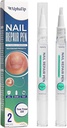 Toenail Treatment & Nail Repair Pen, Nail Strengthener and Care Solution for Damaged, Brittle Nails – Gentle Botanical Formula, Easy Twist Pen– 2 Pens