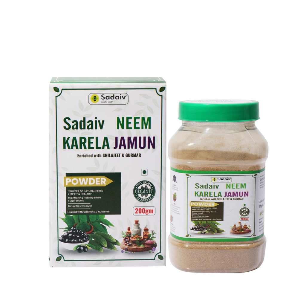 Neem Herbal Karela Jamun Powder, 200g