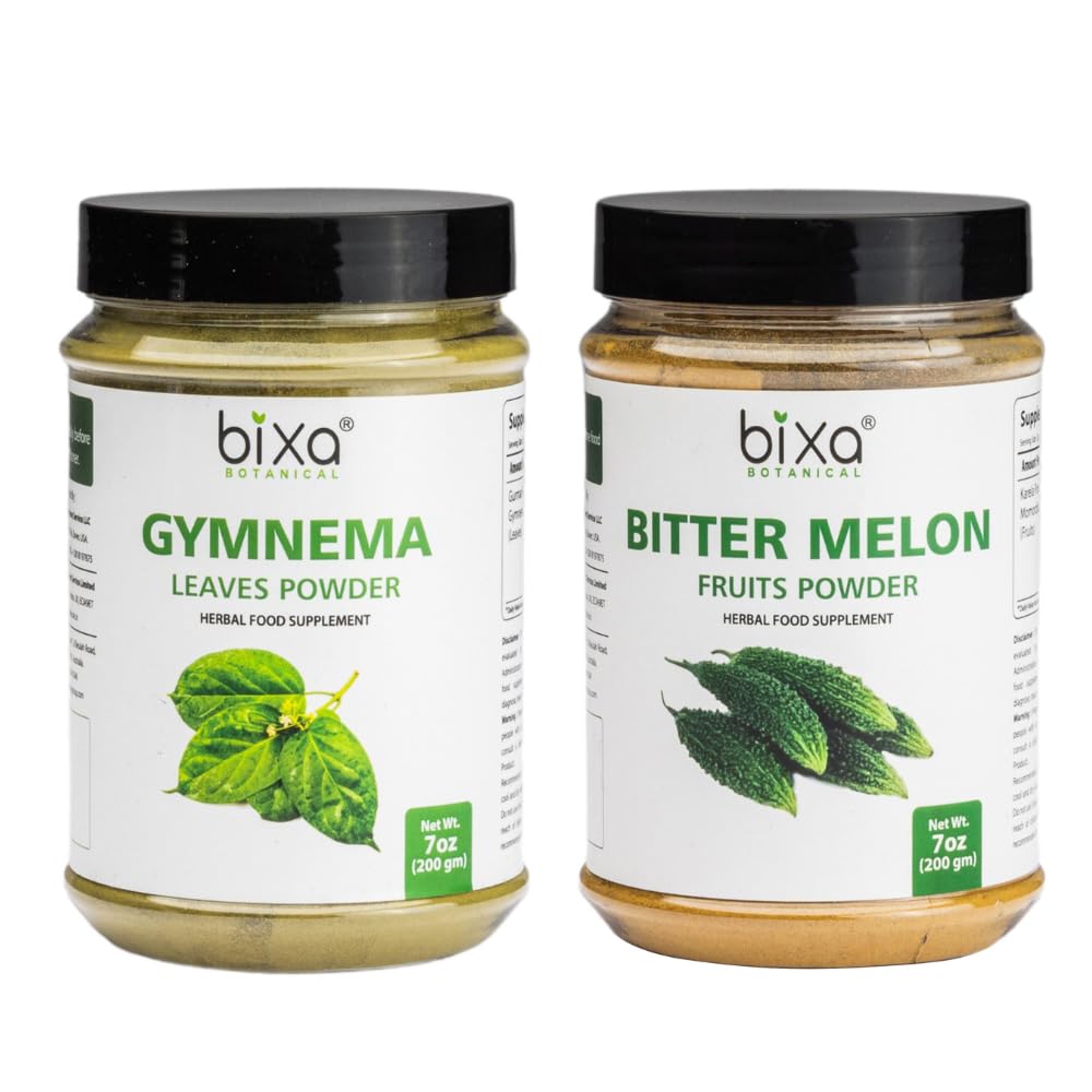 bixa BOTANICAL Bitter Melon + Gymnema Leaf Powder Bundle |