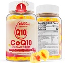 Χωρίς ζάχαρη CoQ10 200mg πλήρων Gummies, 5X καλύτερη απορρόφηση CoQ10 w/Resveratrol, άλφα Lipoic Acid, Omega-3, Βιταμίνη E, C, συνένζυμο Q10 για Cellular Energy, Heart, Brain, και Antioxidant (1Pack)