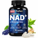 NAD Supplement, 12-in-1 Liposomal NAD+ Plus with Trans-Resveratrol, CoQ10, PQQ & Alpha Lipoic Acid, Healthy Aging & Cellular Wellness Support for Women and Men, NMN & NMNH Alternative, 90 Caps