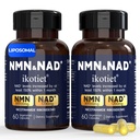 NMN Supplement with NAD+ and Nicotinamide Riboside, NMN & NAD+ Dual Benefits, NMNH Alternative, Supports Cellular Energy & Anti-Aging, 30 Day Supply 60 Capsules, Third-Party Tested, 2 Pack