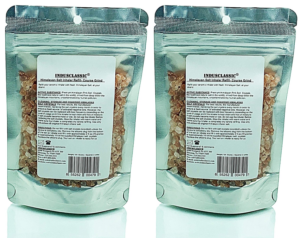 Himalayan Salt for Ceramic Inhaler or Neti Pot Refill Asthma Allergy Sinus - 9 OZ