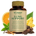 DR VITAMIN SOLUTIONS Lung Detox Supplement for Men & Women - 10-in-1 Blend w/Vitamin C & Butterbur Root - Υποστηρίζει την υγεία των πνευμόνων και την αναπνευστική λειτουργία - Βελτιώνει την αναπνοή, τη ροή οξυγόνου - 30 Vegan Caps