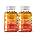 Vitamatic Turmeric Gummy with Ginger & Black Pepper Extract – 60 Vegan Gummies Each 