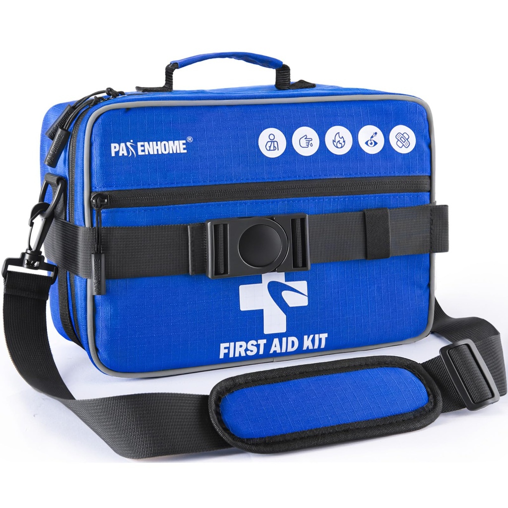 528 PCS Advanced First Aid Kit – Large 6-in-1 Modular Waterproof Well-Organized Emergency Kit for Home, Car, Travel, Camping, Boat & Outdoor