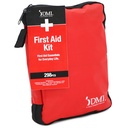 DMI 298-Piece Complete Emergency First Aid Kit, Treats Pain, Swelling, Cuts, Scrapes & Burns, Complete First Aid Guide Included, Clear Pocket Organization, Durable Zippered Travel Bag