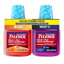 Tylenol Extra Strength Cold + Flu Multi-Symptom Relief Liquid, 2 x 8 fl oz | Day & Night Cold Medicine, Fever, Cough, Sore Throat, Headache & Body Pain Relief, Value Pack