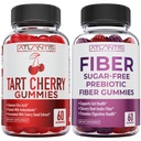 Ατλαντίδα θρέψης Ταρτ Cherry 60 Gummies + ζάχαρη δωρεάν προβιοτικές ίνες Gummies για ενήλικες 2-πακέτο (120 Gummies)