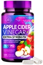 Apple Cider Vinegar 1877mg Per Serving - Extra Strength ACV Pills with Vitamin D3 - Non-GMO Apple Vinegar Supplement Capsules Sourced from The Mother for Digestion & Immune Support - 120 Capsules