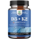 Natures Χειροτεχνία Βιταμίνη D3 με K2 MK7 συμπλήρωμα - Βιταμίνη D3 2000 IU δισκία και K2 για την ανοσοποιητική υποστήριξη Οστική Υγεία Καρδιά Κοινή Υποστήριξη Οστική δύναμη και ενίσχυση της διάθεσης - VIT ανοσοποιητικό σύστημα