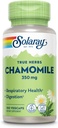 SOLARAY Chamomile, Soothing Support for Digestion, Respiratory Tract and Relaxation, 100 Servings, 100 VegCaps