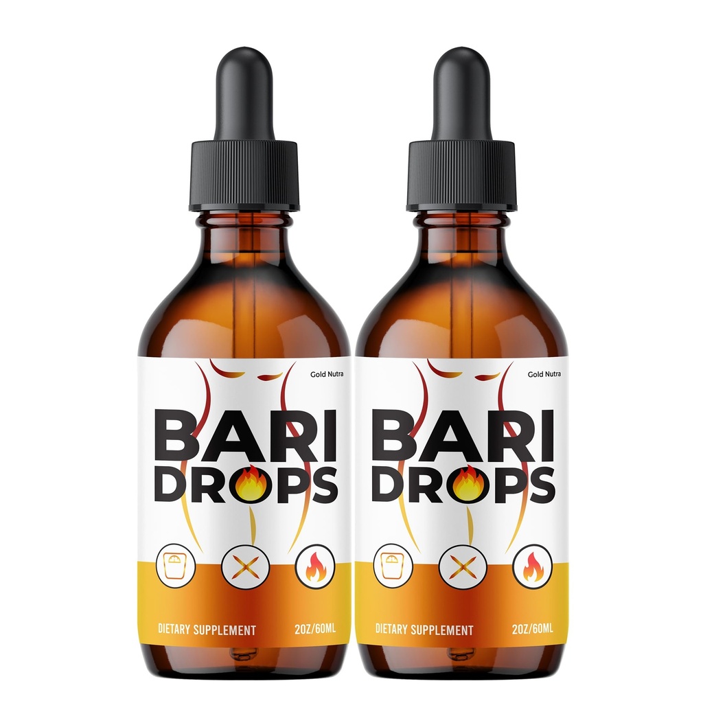 (2 Pack) Bari Drops, All Natural Maximum Strength Formula, Bari Drops Liquid Supplement, Official Vitamin Extract