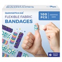 Wonderland Bandages, Bandages Variety Pack 100 Count, Fun Designs for Kids Adults, Gentle Adhesion Soft Breathable, Latex Free, Use for Minor Cuts Scrapes, First Aid Supplies