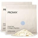Promix Hydrolyzed Collagen Peptides - Type 1 Grass Fed Collagen, 4.7g glycine, Type 3 bioactive peptides - Unflavored - 2.5 Pound (Pack of 2)