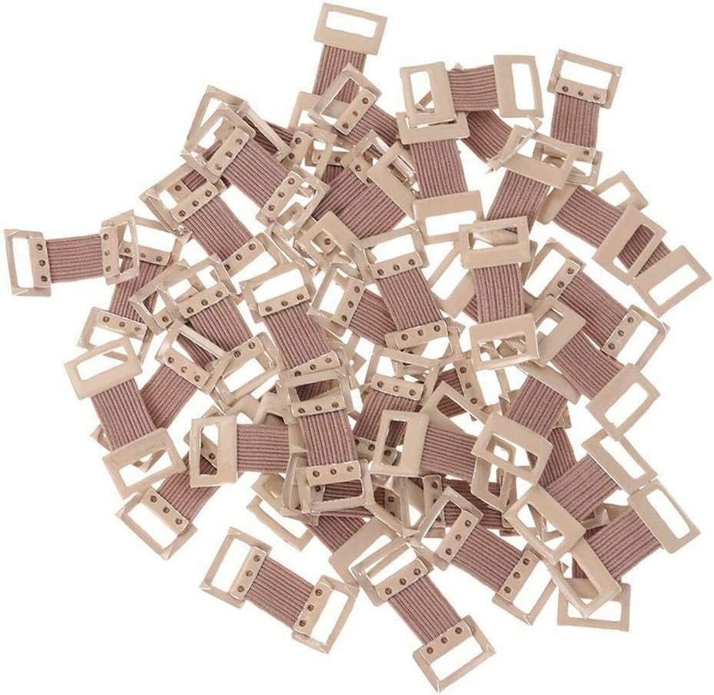 10 Pcs Skin Color Elastic Bandage Clips, Bandage Wrap Clips Stretch Metal Clips, Ace Bandage, Replaceable Wrap Clips Adhesive Bandages for Various Types Bandages, Bandages and Bandaging Supplies