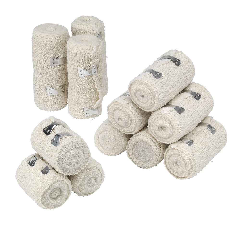 HypaBand Crepe Cotton Bandages, Assorted Pack of 12