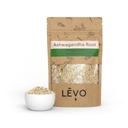 LEVO Organic Ashwagandha Root – Adaptogenic Herb for Infusions, Ayurvedic Botanical – USA Compatible, Compatible, Hand-Selected – 77g