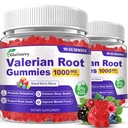 180 Count | Valerian Root Gummies with Melatonin & L-Theanine, Natural Valerian Root Extract Supplements for Deep Zzz, Relaxation & Calming, Mixed Berry Flavor, Sugar Free, Non-GMO