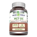Amazing Formulas MCT Oil Supplement | 1000 Mg per Serving | Softgels | Non-GMO | Gluten-Free | Made in USA (1 Pack, 150 Count)