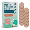 ATkits Motion Sickness Patches, Non-Drowsy, Waterproof, 40 Count | For cruise, boat, car and air travel. Waterproof behind-ear patches。 Relieve motion sickness and nausea for adults and kids.