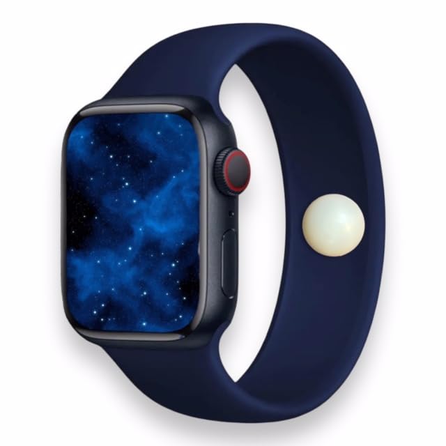 Nausea & Motion Sickness Acupressure Watch Band – Supports Stress, Balance, and Mood - Waterproof Silicone Strap Compatible with Apple Watch (MED 38/41mm, Blue)