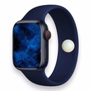 Nausea & Motion Sickness Acupressure Watch Band – Supports Stress, Balance, and Mood - Waterproof Silicone Strap Compatible with Apple Watch (MED 38/41mm, Blue)