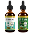Rejuvica Health Prostavec + VitaLiver Bundle - Advanced Prostate Support & Liver Health Supplement Bundle - Liquid Delivery for Better Absorption