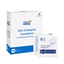 Dynarex DynaSafety BZK Antiseptic Towelettes - Sterile, Alcohol and Fragrance Free, Gentle Cleansing, Safe on Minor Wounds - 5" x 7" - 100 per Box | Individually Wrapped, 5 x 7 in Wipes, Benzalkonium Chloride Formula, For Minor Cuts Scrapes Burns, 1080 Day Shelf Life