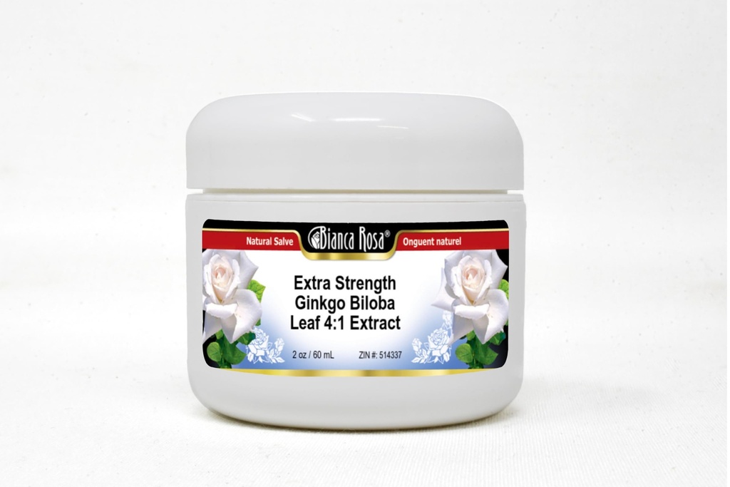 Bianca Rosa Extra Strength Ginkgo Biloba Leaf 4:1 Extract - Salve Ointment (2 oz, ZIN: 514337)