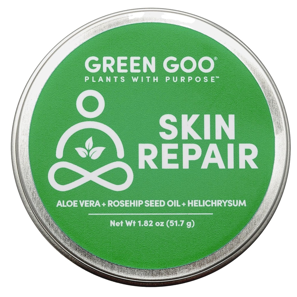 Green Goo Skin Repair and Protection Healing Salve, 1.82 Oz | Natural Body & Face Moisturizer, Aloe Vera, Yarrow, Chamomile & Vitamin E, Active Skin Repair Healing Ointment