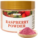 Natural Raspberry Powder Supplement, Non-GMO Herbal Formula, 150g (5.3oz), Superfood Fruit Extract, Natural Food Coloring, Smoothie & Baking Additive, Vegan, Gluten-Free树莓粉